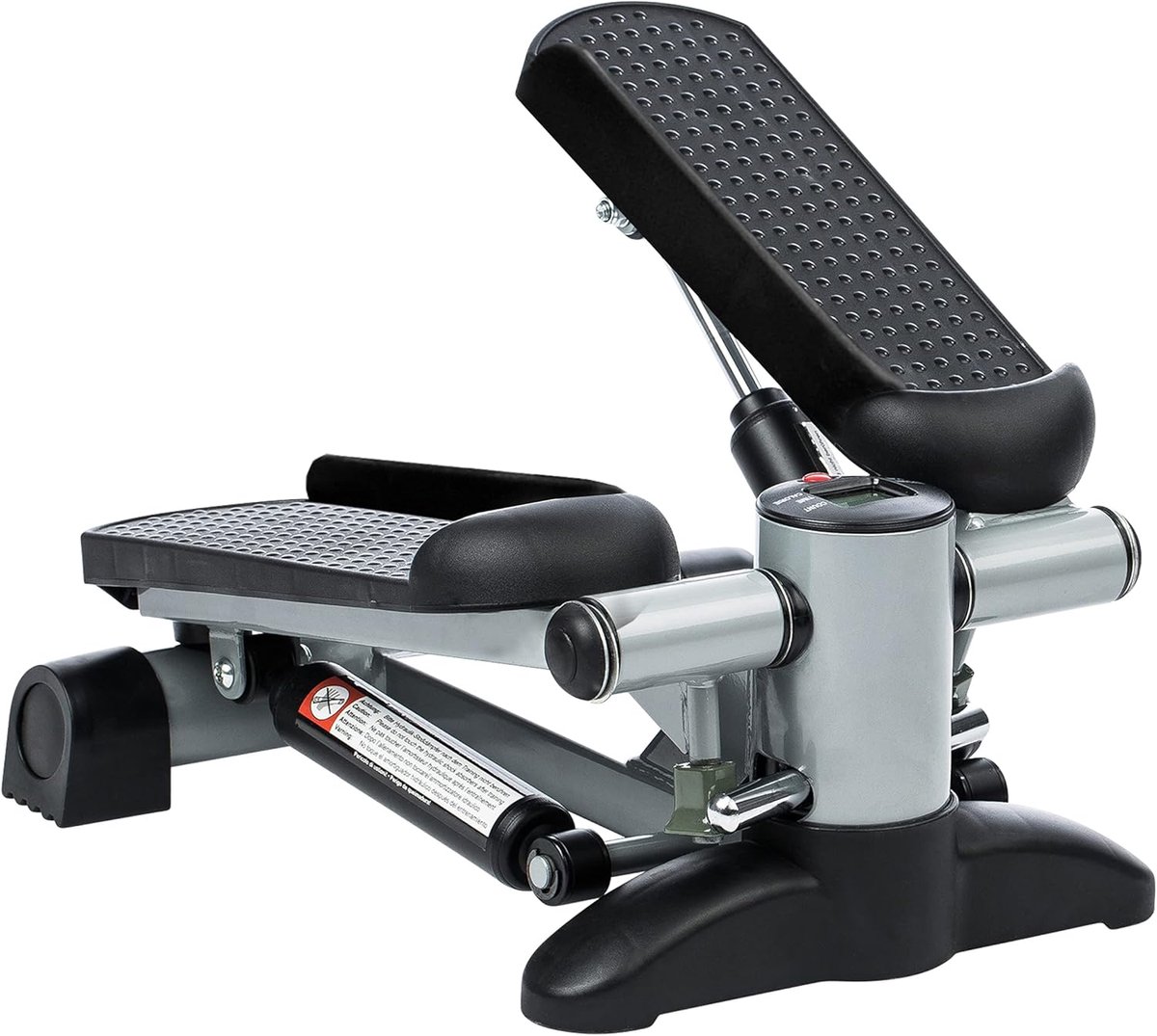 Mini Stepper - Fitness Trainer - Thuis Trainen - Met Trainingscomputer - 37x34x22 cm - Zilver/Zwart