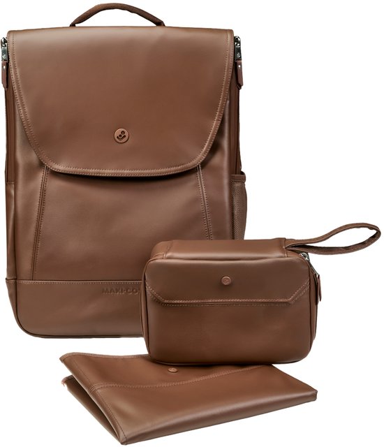 Maxi-Cosi Luiertas Rugzak - Classic Cognac van Merkloos — afbeelding 4