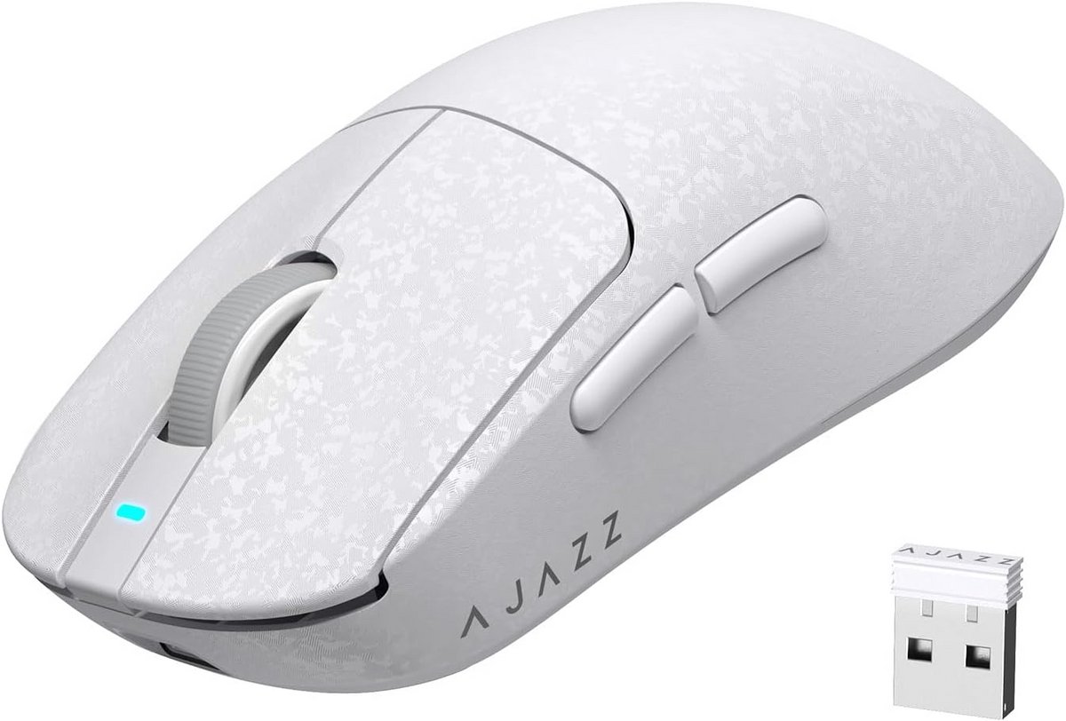 Ultralichte Gaming Muis (55g) - Tri-Mode Draadloos & Bedraad - Hoge Precisie Sensor - Geschikt voor PC & Mac