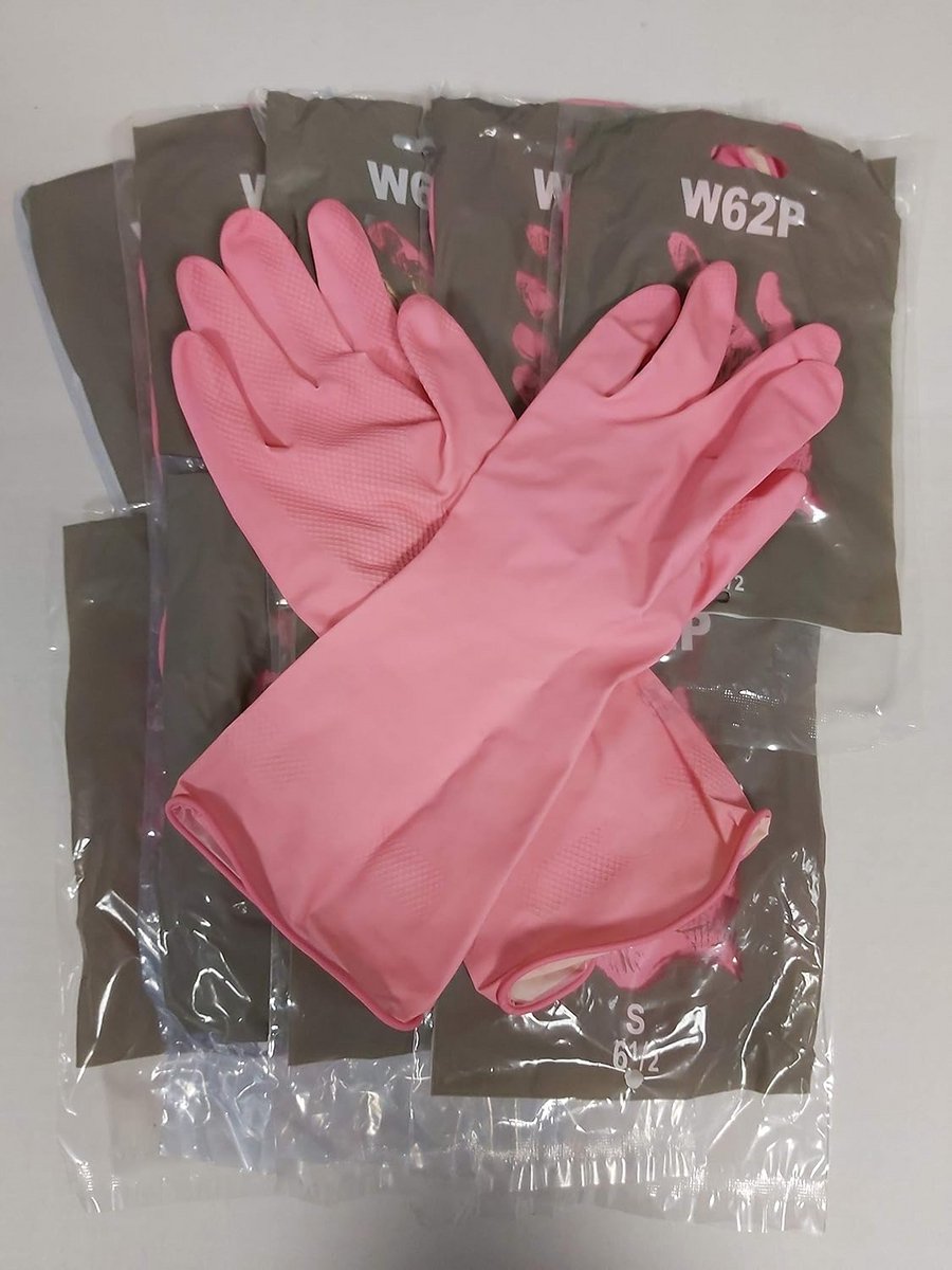 10 Paar Waterdichte Rubberen Huishoudhandschoenen met Lange Mouwen
