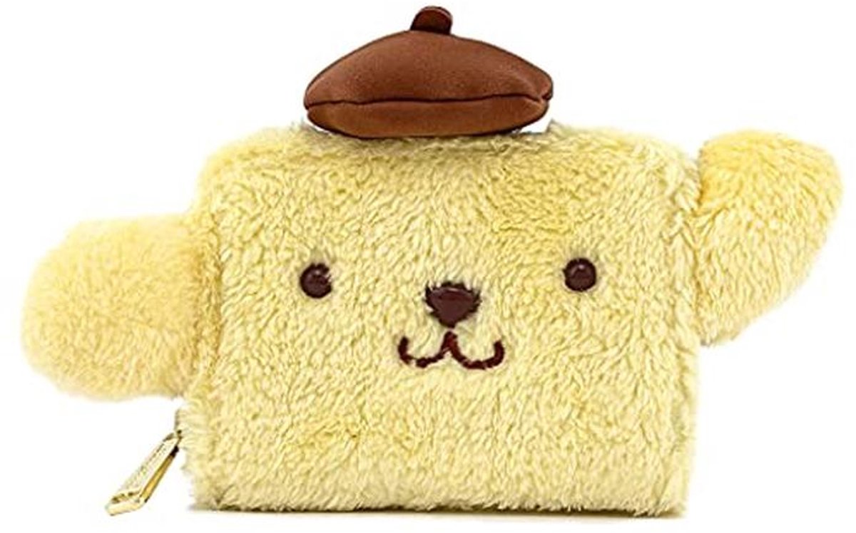 Pompompurin Cosplay Pluche Trifold Portemonnee