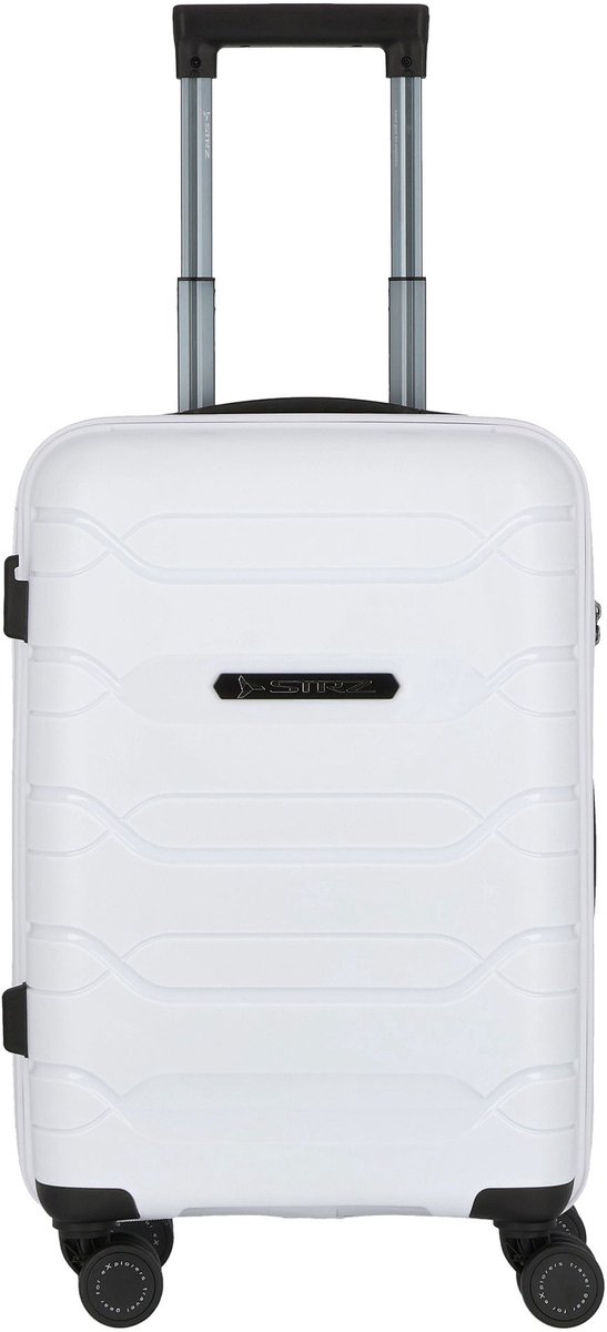 Polestream Strz by Asteroid 4 wielen Cabinewagen 55 cm - Harde bagage - TSA slot - pearl white