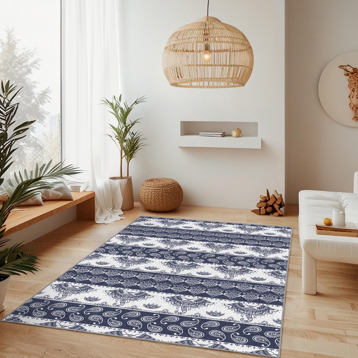 Mila Home - Tapijt Vloerkleed Rechthoek - Wasbaar - Antislip - OEKO-TEX Gecertificeerd - Voor Woonkamer, Slaapkamer, Keuken & Hal -177 4