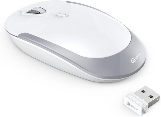 Draadloze muis, stille oplaadbare muis voor laptop en pc | bol