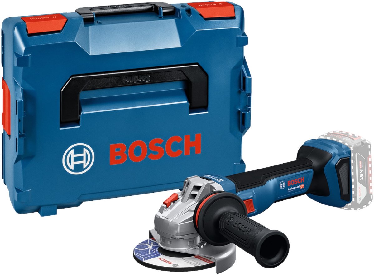 Bosch Professional GWS 18V-11 Accu haakse slijper 125mm 18V Basic Body in L-Boxx - 06019N4102