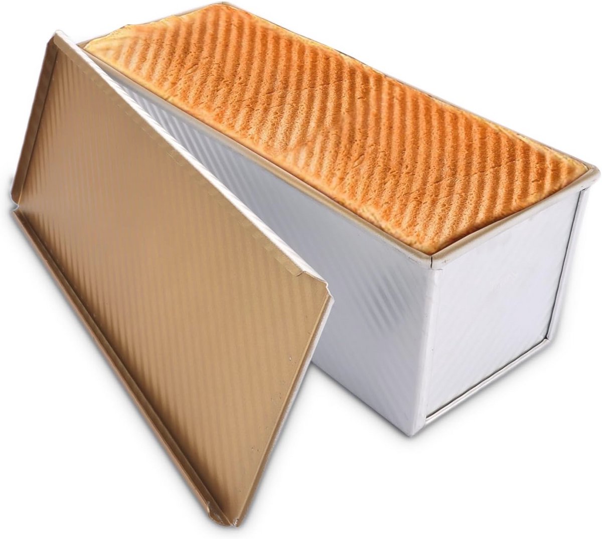Aluminium Broodbakvorm met Deksel - Anti-aanbak, 1000g, 34 x 13,5 x 12 cm