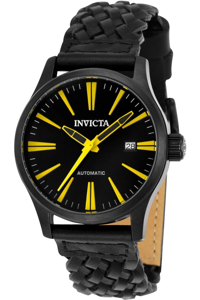 Invicta I-Force 23779 Heren Horloge - Waterdicht - Analoog - Automatisch Uurwerk - Roestvrij Staal met zwarte Wijzerplaat - 42mm