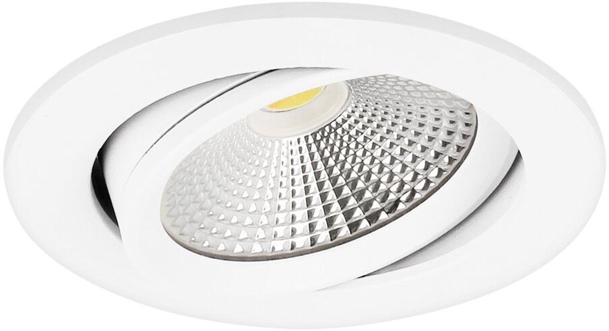 LED inbouwspot Eleanora rond 6W extra warm wit 2700K wit inclusief driver IP44