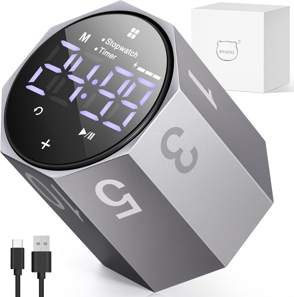 Digitale Rotatie Timer met Groot LED Display voor Focus en Productiviteit