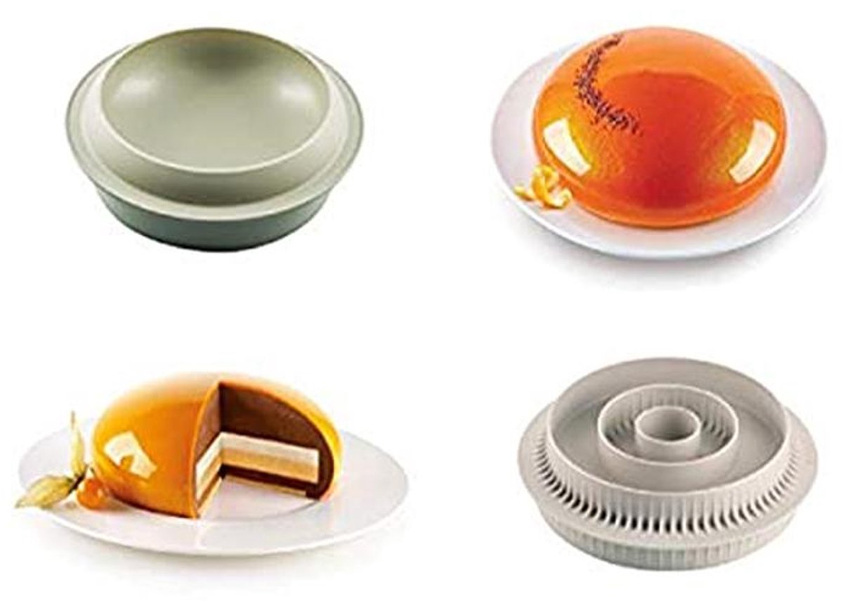 Set van 2 Silicone Cake Mallen met Anti-aanbaklaag – Veelzijdige Ovenschalen voor Taarten en Bakproducten