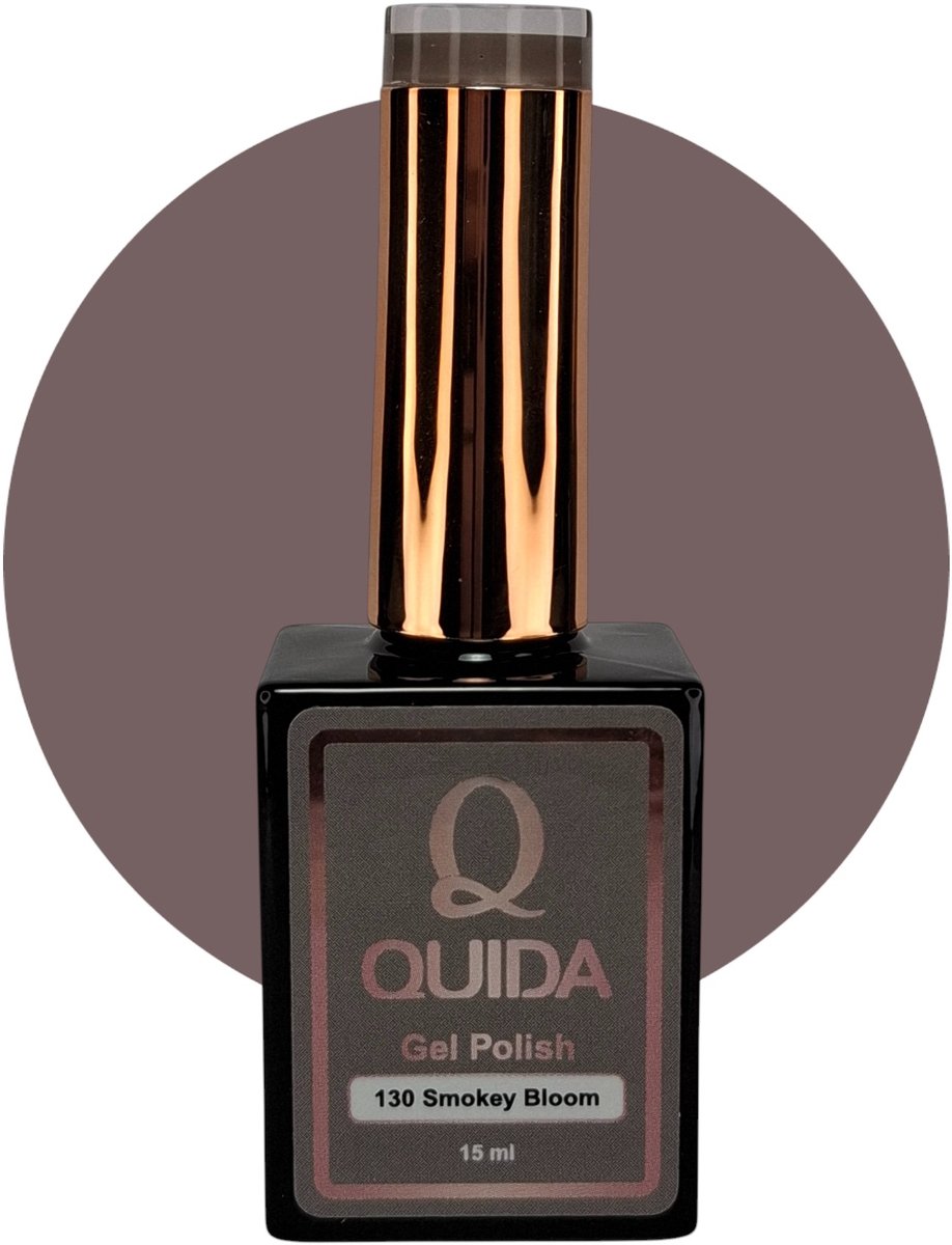 Quida Gelpolish #130 Smokey Bloom grijs bruin 15ml
