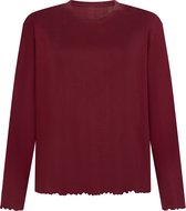 Hunkemöller Pyjama Top Loose Pointelle Rouge L