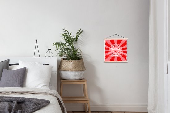 Support pour affiche avec affiche 40 x 40 cm - Affiche scolaire - Vintage - Design - Texte - Affiche textile - Lattes vierges - Cadeau Vaderdag - Cadeau - Cadeau pour lui - Conseil - Homme