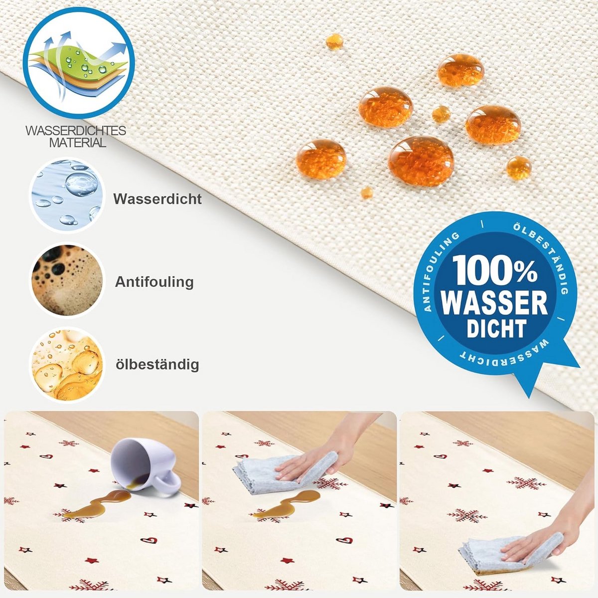 Kerst Tafelrunner Waterafstotend - Moderne Tafel Decoratie voor Eetkamer en Feest