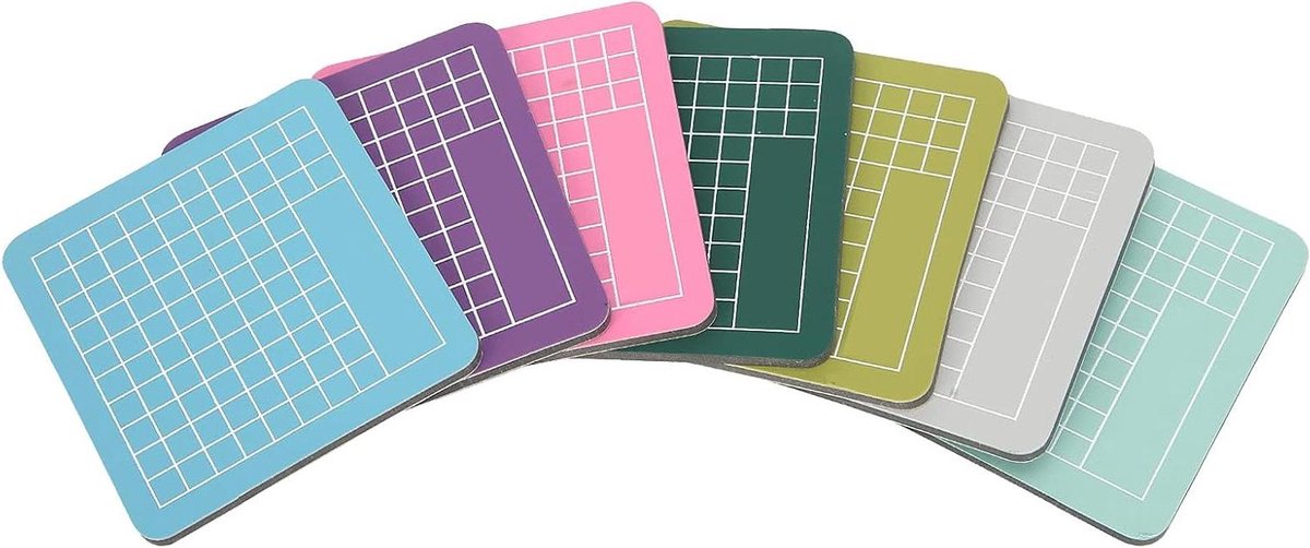 VVGoods - Snijkussen Mini Mat voor Handwerk DIY - Set van 7 Stuks - Kleurrijk - Carving Accessoires - Handgemaakt - 2.4 x 2.4 inch