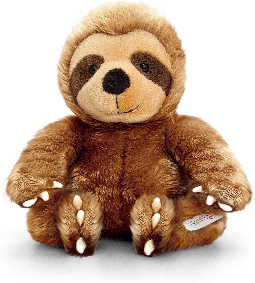 Pluche luiaard aap 14 cm - zacht knuffeldier handgemaakt