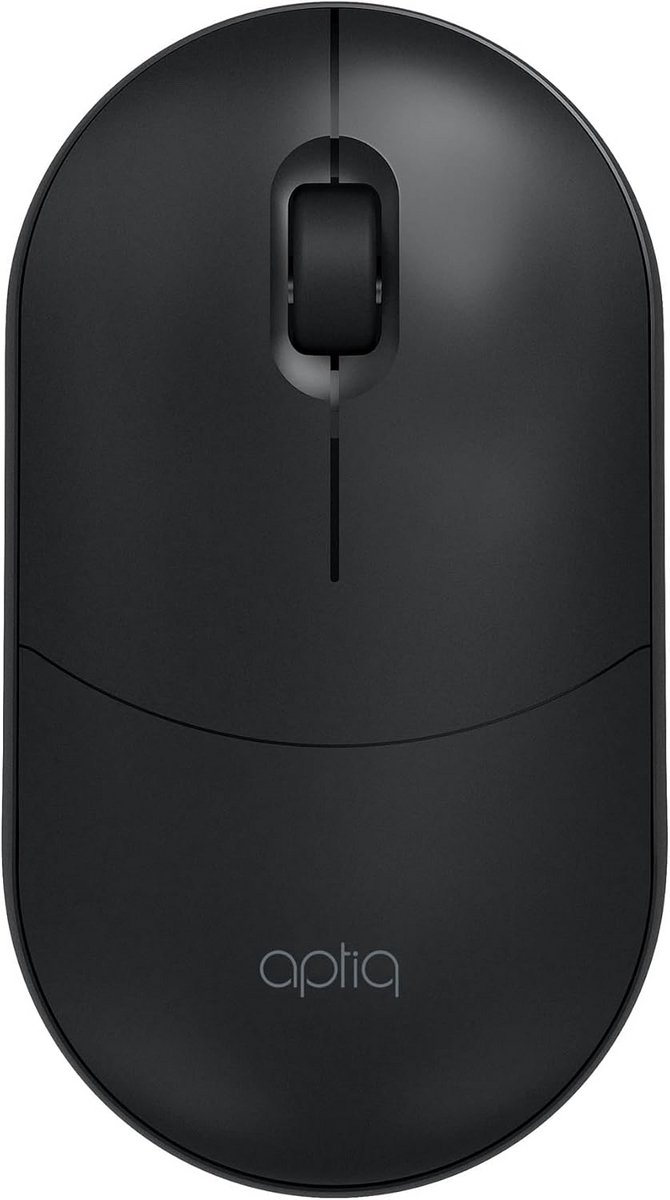 Draadloze muis zwart - Bluetooth en USB 2,4 GHz - 1600 DPI - inclusief batterij