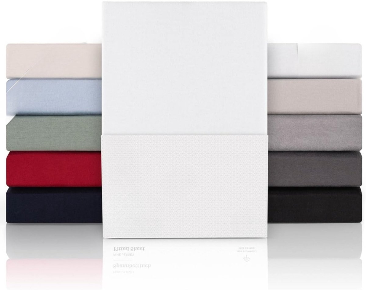 Famanu Premium Jersey Hoeslaken , 100% katoen, boxspring kwaliteit – Wit. Een veelzijdige en handige keuze voor dagelijks gebruik in en om het huis.