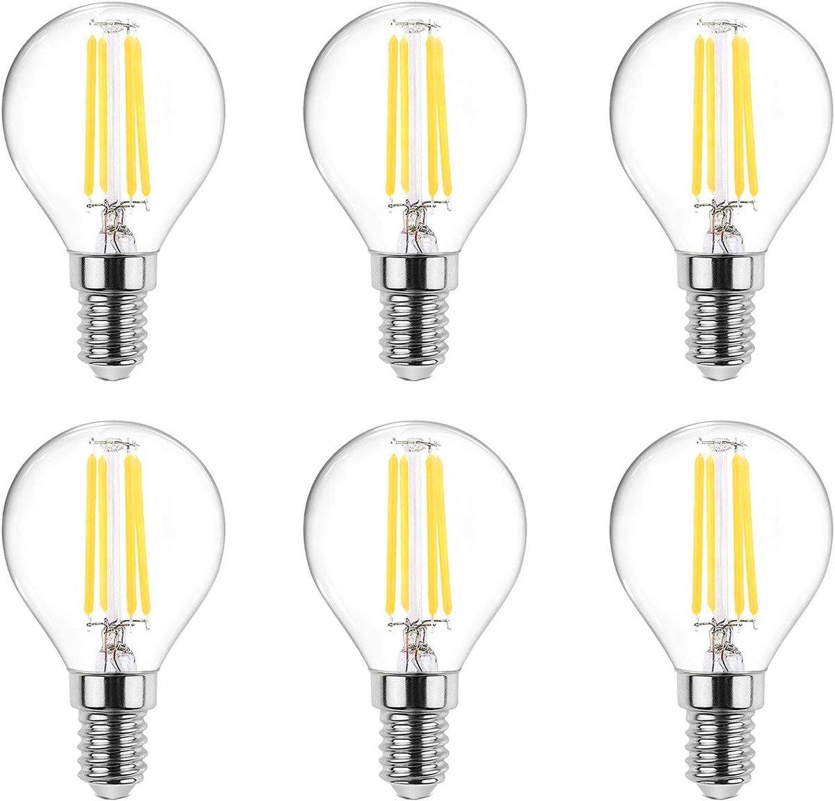 12x E14 LED Lampen Klein Bolvormig 4W Koud Wit - Vervangt 40W Gloeilamp - 400 Lumen