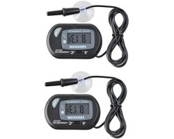 Ronte - Digitale Aquariumthermometer met Zuignap en Sonde voor Terrarium en Vivarium