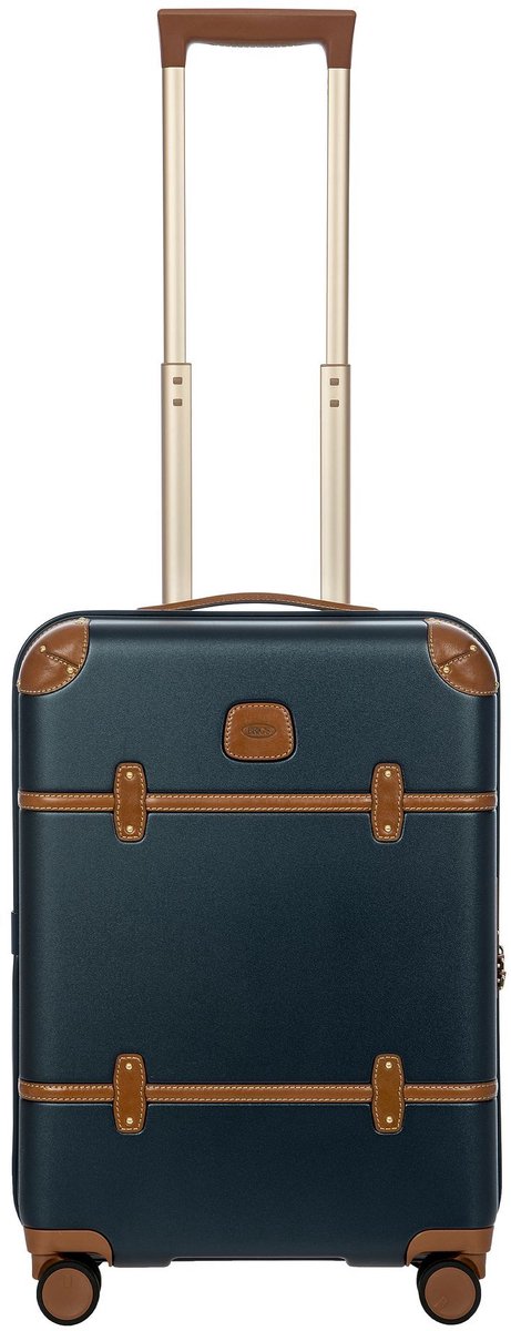 BRIC'S Bellagio Trolley 55 cm Blue / Tan Donkerblauw