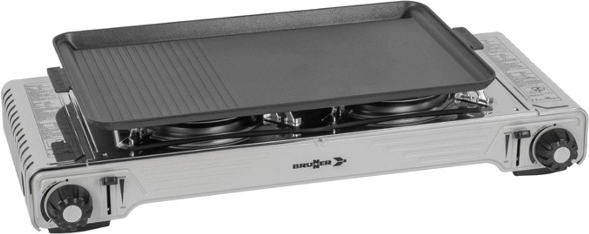 Brunner Devil Double Grill - Gas kooktoestel met grillfunctie