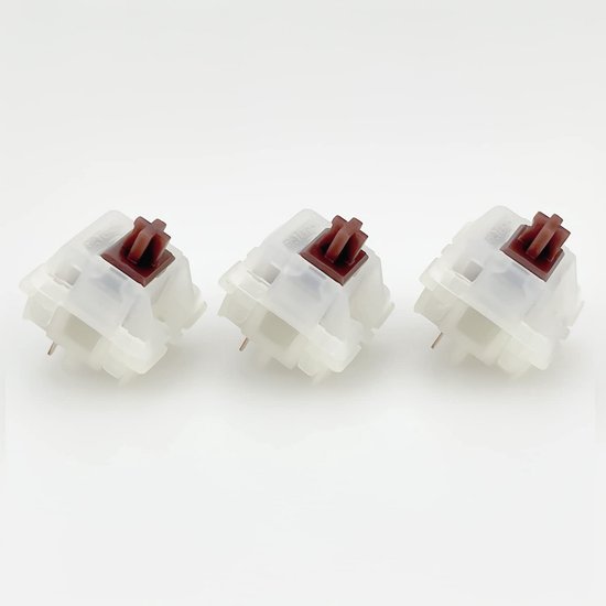 Melkachtig Gele Mechanische Schakelaars - 5-pins, 36 stuks bruin - Compatibel met MX Gamingtoetsenbord, KS-3 Patch, Tactiele Feedback, Stil en Soepel voor Snelle Actuatie — afbeelding 5