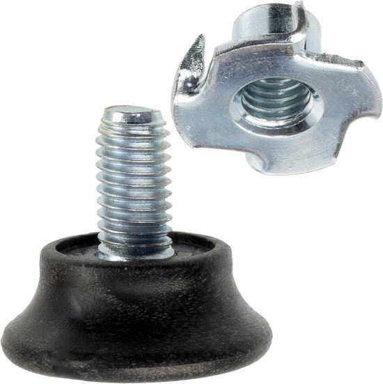 Aerzetix - K38402 - set van 4 meubelpoten M8 - hoogte 50 mm