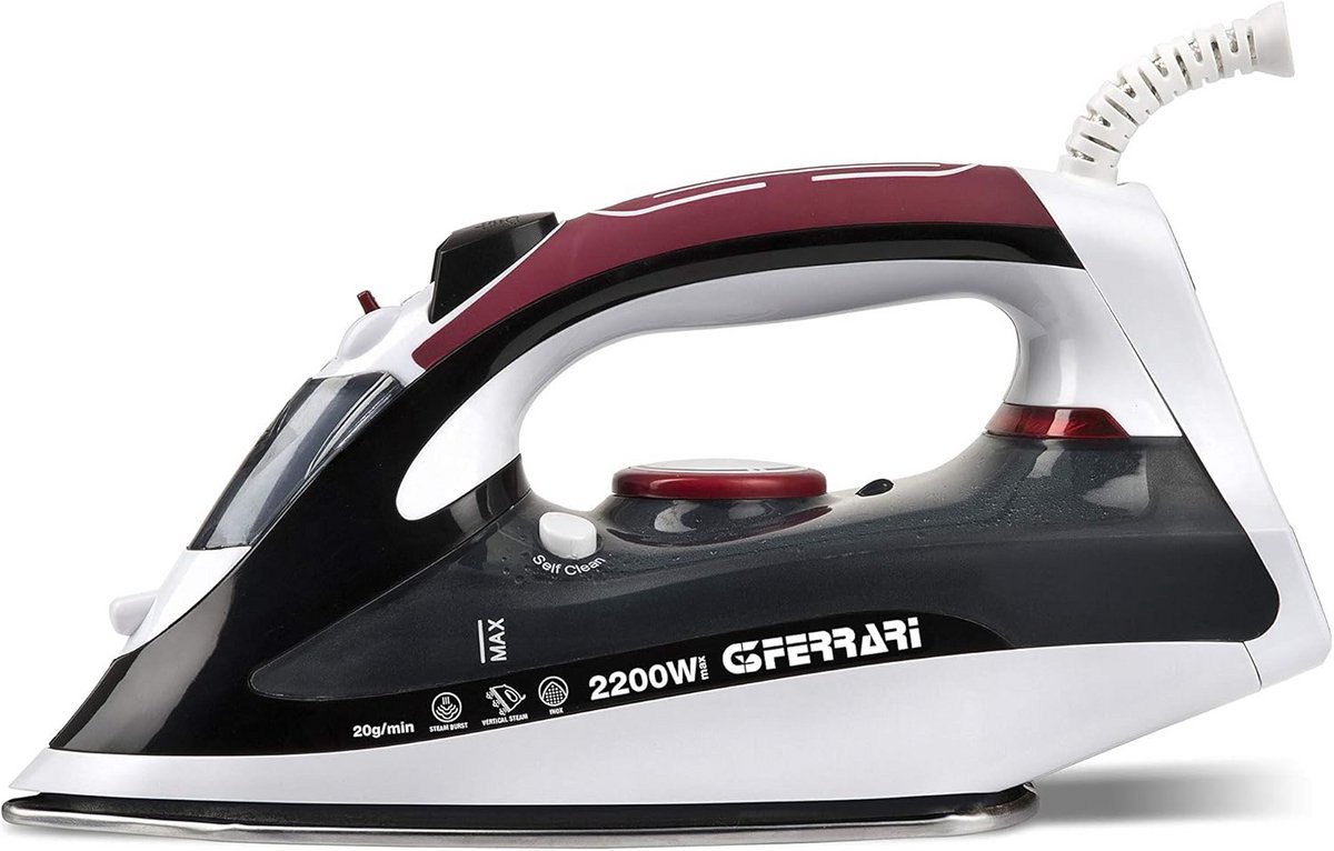 Stoomstrijkijzer met keramische plaat, 2200 W, 280 cc