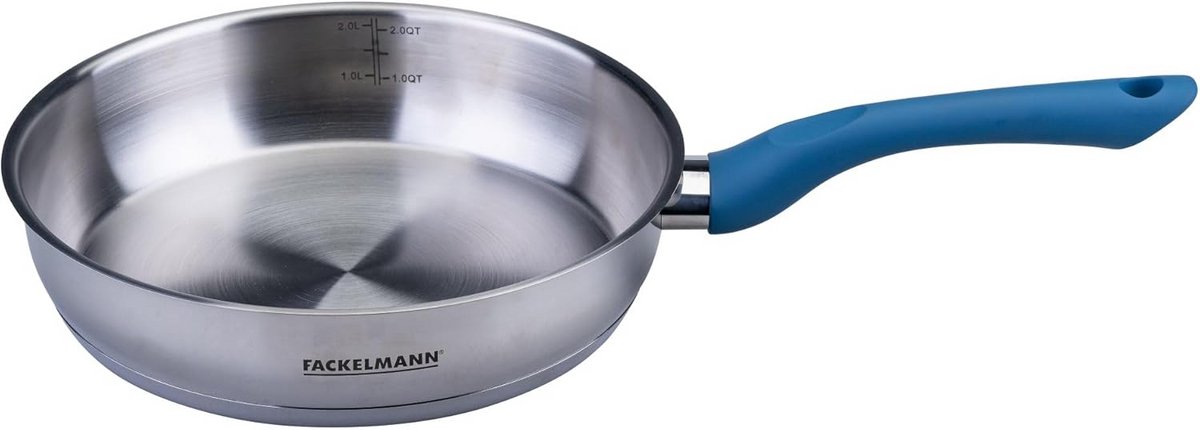 Braadpan Ø 24 cm Roestvrij Staal voor Alle Warmtebronnen