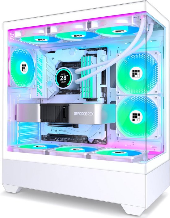 CiT Pro Diamond XR zwarte pc-behuizing in het midden van de toren - ATX