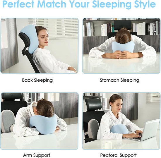 Geheugenkussens Voor In Het Vliegtuig Qutool Traagschuim Reis-nekkussen - Ideaal Voor Vliegtuig, Auto En Trein Neck Pillow Airplane
