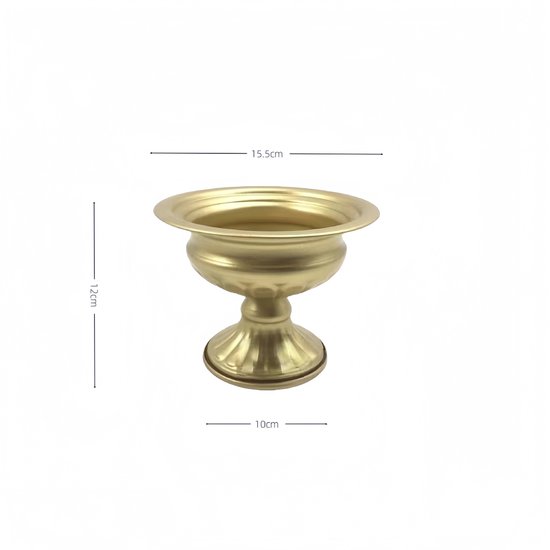 Hewory Gouden vaas voor bloemen, glazen bloemenvazen met geometrisch metalen frame voor pampasgras, moderne grote cilindervaas voor woonkamer, tafeldecoratie, bruiloft middelpunt, 28cm lang