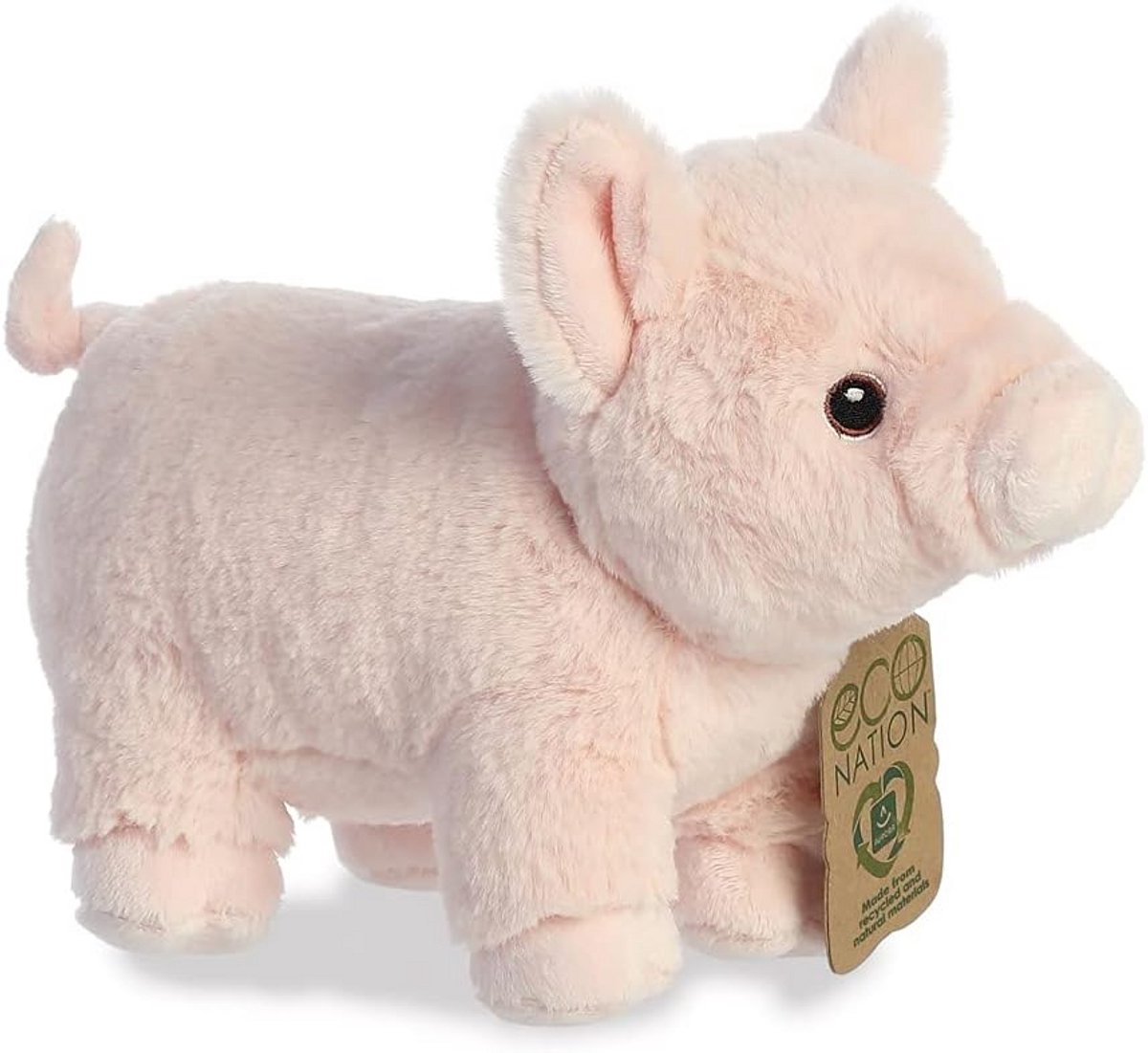 Roze varken 25 cm, Eco Nation