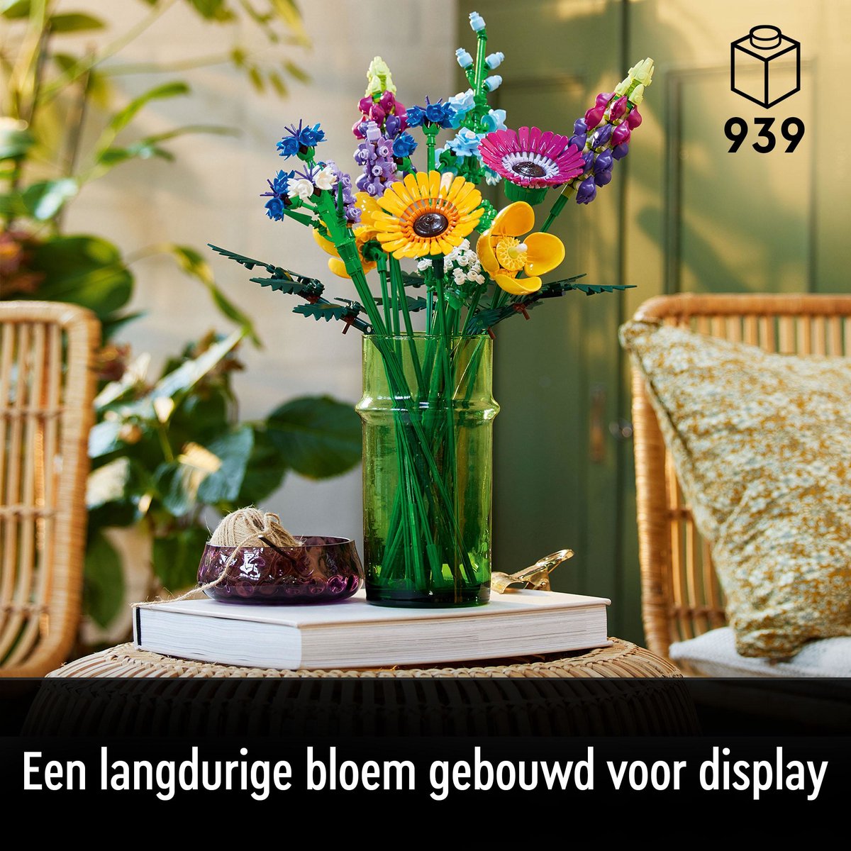 LEGO Icons Wilde Bloemen Boeket Bouwset voor Volwassenen, Botanical Collection - 10313 — afbeelding 10