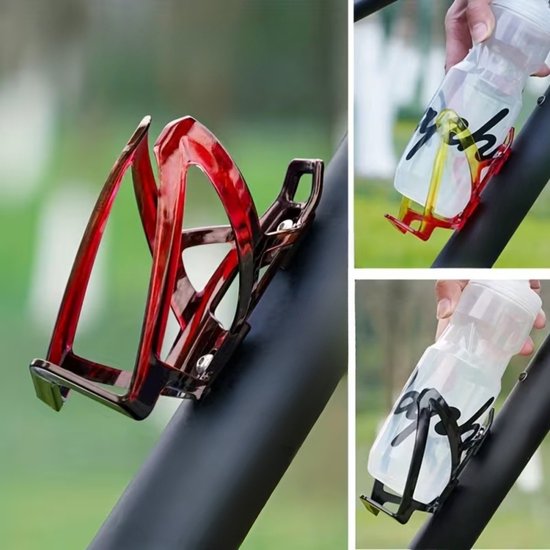 RAMBUX® - Bidonhouder Fiets - Geel-Rood - Lichtgewicht Houder voor Bidon - Sportief - Mountainbike Fleshouder - Racefiets Houder — afbeelding 4