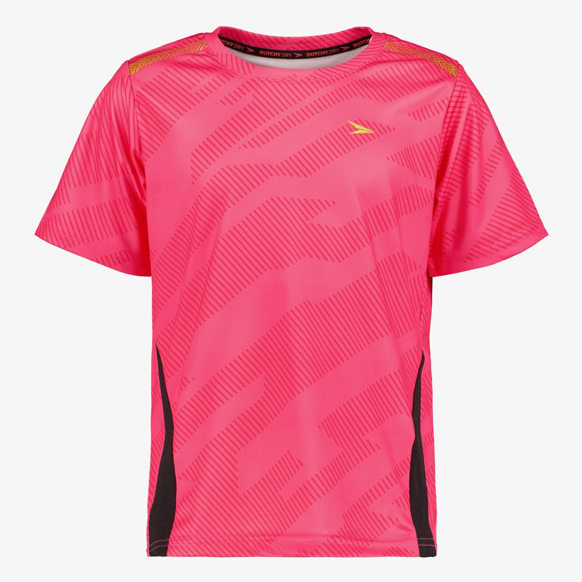 Dutchy Dry kinder voetbal T-shirt roze - Maat 128