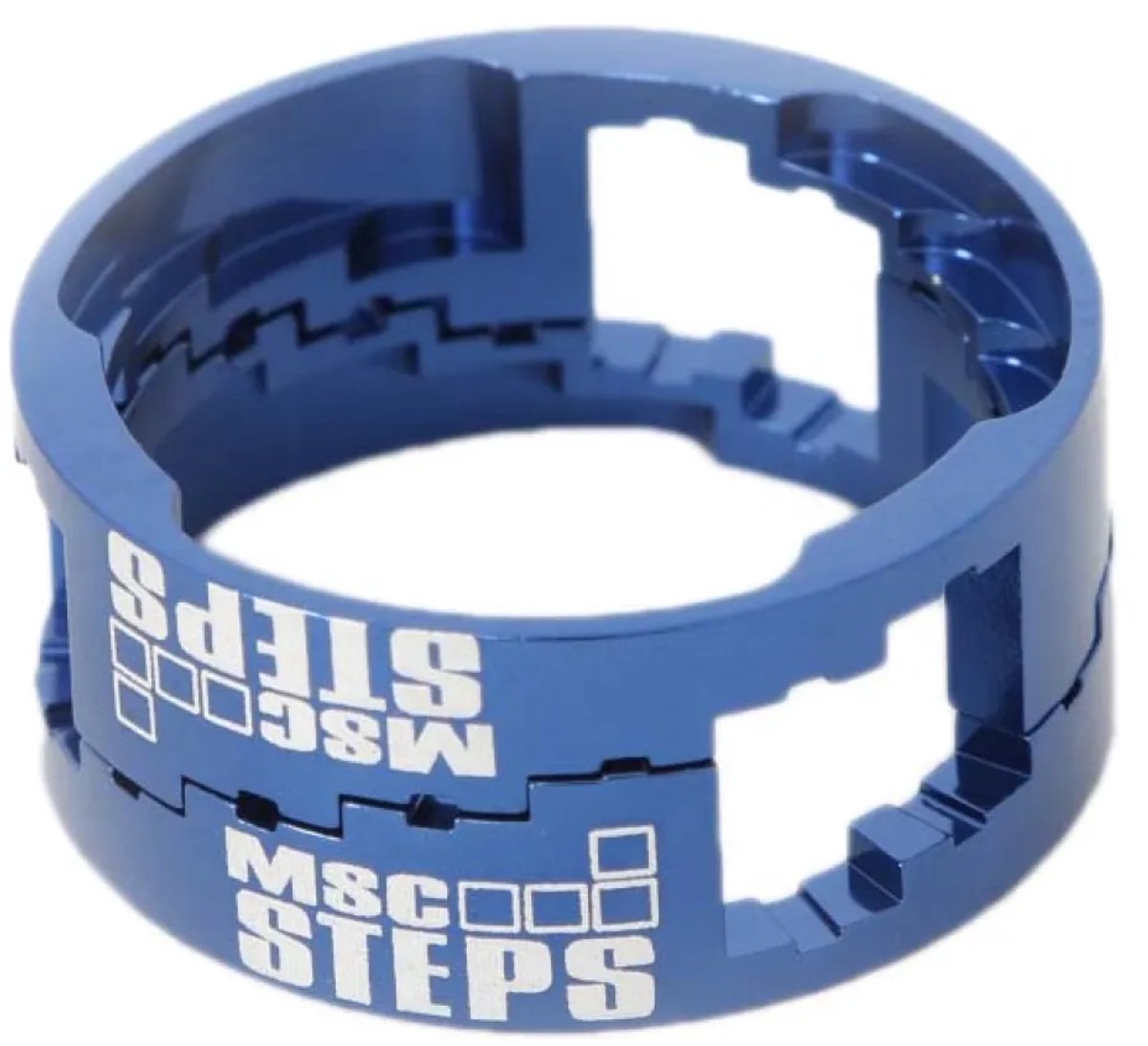 Msc Steps Aluminium Headset-afstandhouder Blauw 12-18 mm