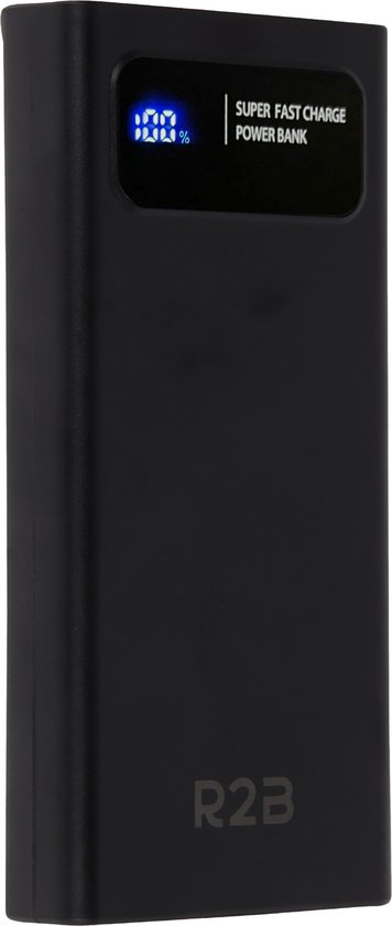 R2B Powerbank 10000 mAh - 2 tot 4 keer opladen - Snellader & LED Display - Powerbanks - Oplader - Power Bank