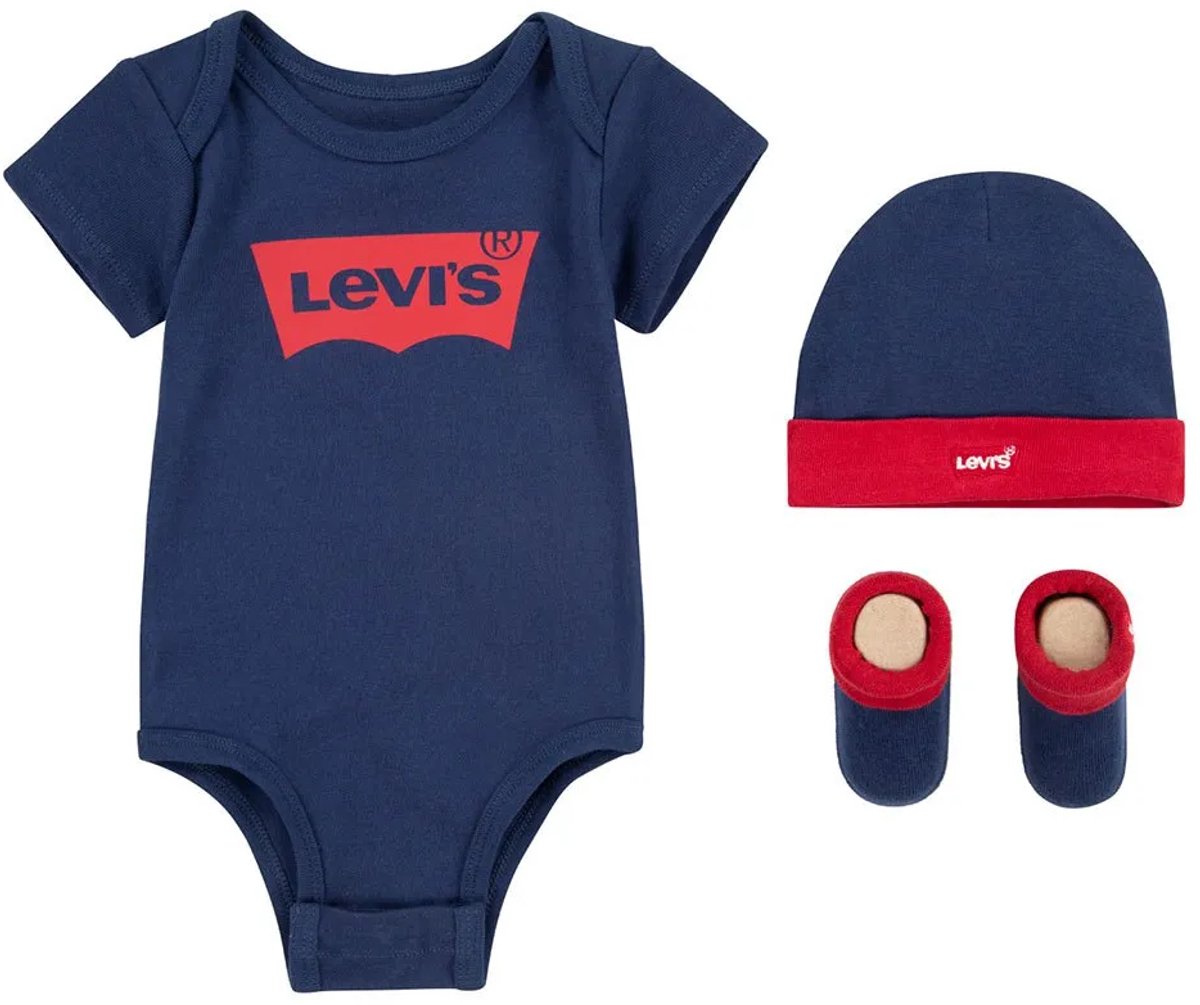 Levi´s ® Kids Batwing Body Met Korte Mouwen 0-6 Months Kinderen Jurkje Blues