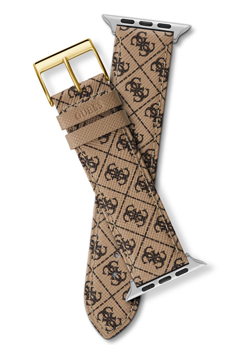 Guess Guess Apple Band Watch Straps Chocoladebruin Armband: 100% Leather CS3001S1, CS3001S2