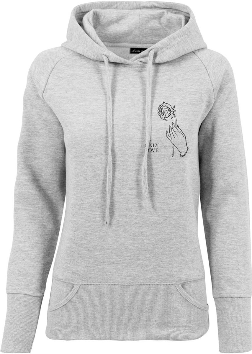Mister Tee Only Love Hoodie/trui M Grijs