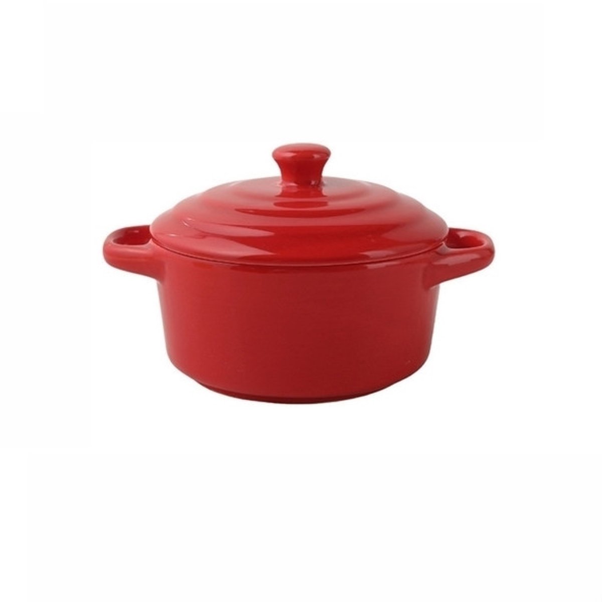 Servies - Schaal - Ovenschaal met dubbele oren - Keramische kom - Groot - 430ml - Rood