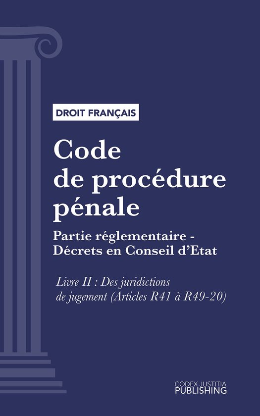 Code de procédure pénale - cover