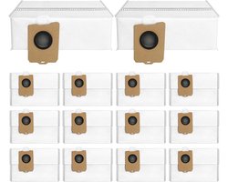14 stuks vervangende stofzakken - geschikt voor Narwal Flow - Freo X10 Pro - Freo Z Ultra - Freo Z 10 robotstofzuiger - Reserveonderdelen en accessoires - wegwerpstofzakken