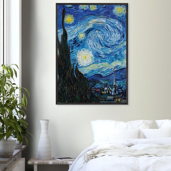 Affiche Vincent van Gogh - La Nuit Starry - 70x100 cm