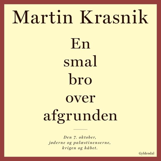 En smal bro over afgrunden - cover