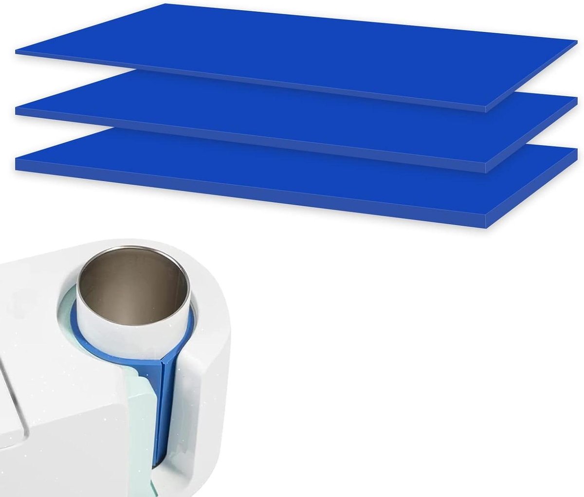 EGoods - Siliconen Mok Klemmen voor Sublimatie Tumblers en Mok Heat Press - Set van 3 - Blauw