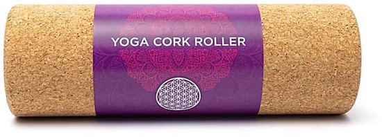 Yoga prop cilinder kurk Bloem des Levens - 30 cm x 10 cm van Merkloos — afbeelding 4