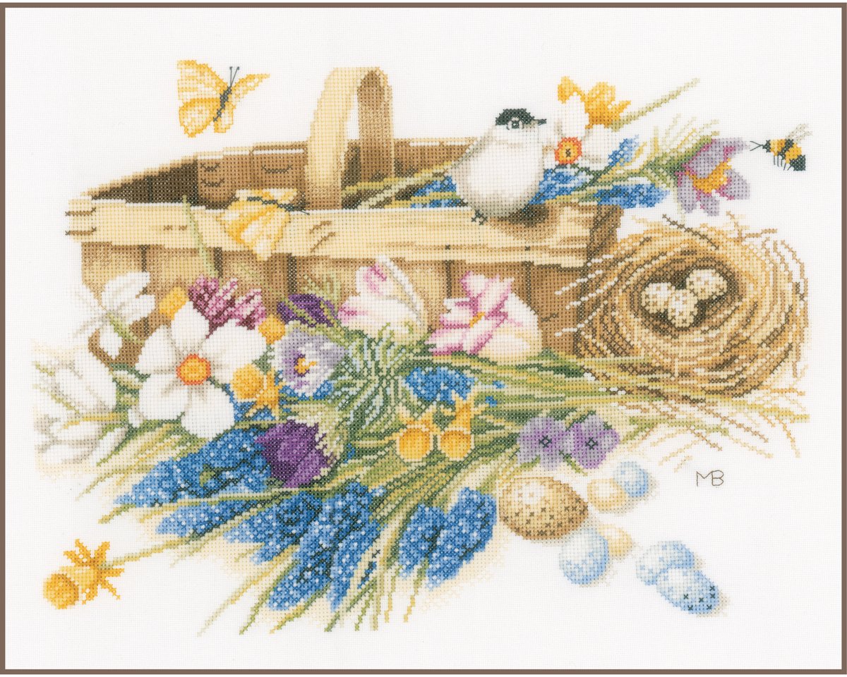Lanarte - Telpakket kit - Mand met lentebloemen - Marjolein Bastin - PN-0155028